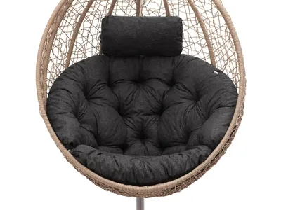 Obrázok produktu pre Vankúš pre záhradný kokón "Luna" od Pillowprim - odolný voči UV žiareniu a prateľný, čierny