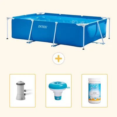 Obrázok produktu pre Obdĺžnikový bazén s rámom – 300 x 200 x 75 cm – 4-dielny – model SCB77