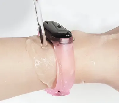 Productafbeelding van Slimme armband, geschikt voor de Xiaomi 3 smartwatch, transparant, blauw