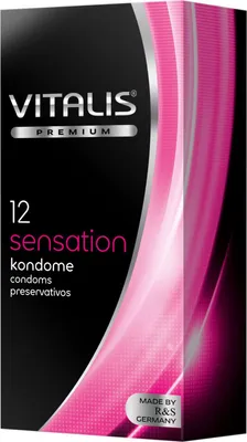 Imagen del producto de Vitalis sensation, paquete de 12 preservativos, 12 unidades