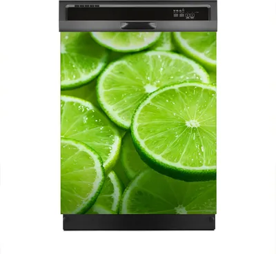 Produktbild von Aufkleber sticker 60x70 cm Dekorative folie Spülmaschine - Scheiben von grüner Limette