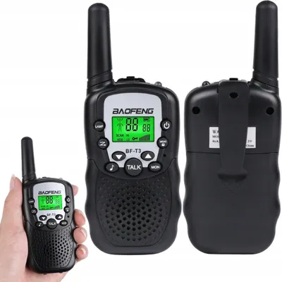 Zdjęcie produktu dla Walkie Talkie Baofeng Czarne T3-Black