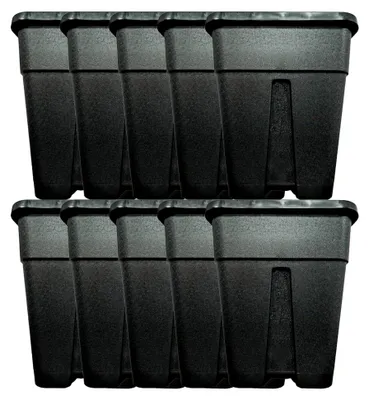 Produktbild von 10 x Topf 11 Liter Pflanztopf Pflanzgefäß Vierkant Grow
