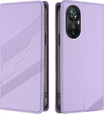 Obrázek produktu pro Pouzdro pro Blackview A200 Pro,Polyuretankožené peněženkové pouzdro s přihrádkou na karty a funkcí stojánku Violett