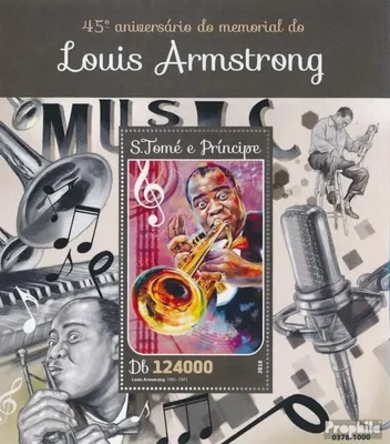 Produktbild von Briefmarken Sao Tome e Principe 2016 Mi Block 1167 (kompl. Ausgabe) postfrisch Louis Armstrong