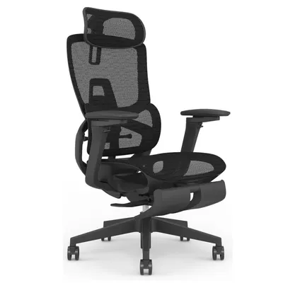 Produktbild von SKYLAND Bürostuhl Ergonomisch | Schreibtischstuhl 4D Lendenwirbelstütze & 360 Grad Armlehnen | Netzstuhl 135 Grad Neigung | Drehstuhl Home Office Chair 120 kg Schwarz