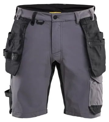 Produktbild von Blakläder Handwerker Shorts 4-Wege-Stretch 1702, Farbe:Mittelgrau/Schwarz, Größe:C62