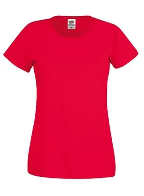 Obrázek produktu pro Fruit of the Loom F614200 dámské tričko krátký rukáv červená - velikost M