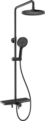 Immagine prodotto di Mexen Frost set doccia esterno con soffione e miscelatore, nero - 78111-70