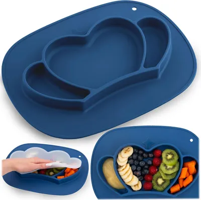 Immagine prodotto di Piatto per l'alimentazione del bambino in silicone, design a