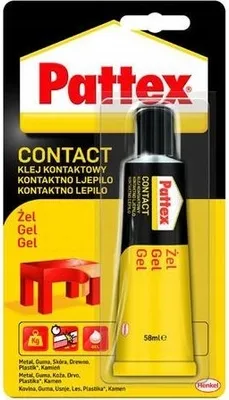 Produktbild von Pattex Klebegel Kontaktkleber 58ml für Holz Metall Kunststoff Gummi Leder