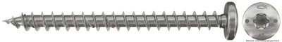 Produktbild von fischer Spanplattenschraube PowerFast 5,0 x 60 Halbrundkopf nicht rostender Stahl A2 Vollgewinde Innenstern TX, 50 Stück