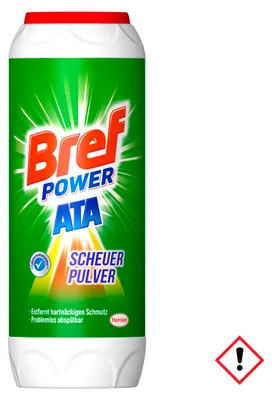 Obrázek produktu pro Bref Power Ata čisticí prášek Odstraňuje odolné nečistoty 500g