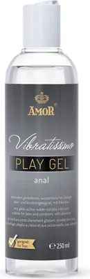 Immagine prodotto di Vibratissimo Play Gel Anal 250 ml | Lubrificante extra scivoloso | Gel lubrificante adatto a giocattoli in silicone e preservativi in lattice