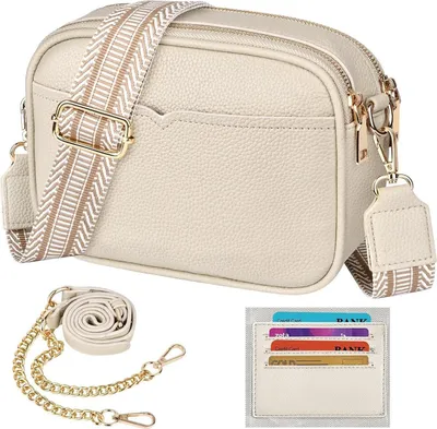 Obrázek produktu pro TEUEN Dámská taška přes rameno Crossbody Bag Elegantní taška přes rameno Béžová