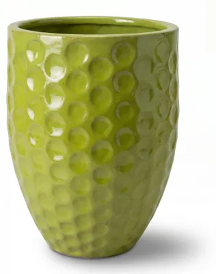 Obrázok produktu pre Provencelia MEROVEE veľký keramický kvetináč, mrazuvzdorný, Olivová zelená, Ø42 x V55 cm, 60 l
