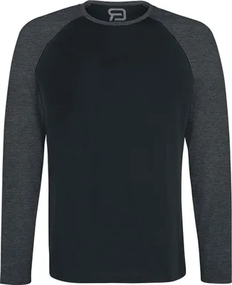 Produktbild von RED by EMP Herren schwarz-graues Langarmshirt 3XL