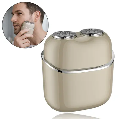 Produktbild von Elektrischer Rasierer, Gesichtshaarentferner, Herrenrasierer, Damenbart Rasierer Gesicht für Peach Fuzz Lippen Kinn,wasserdicht, 48*59mm