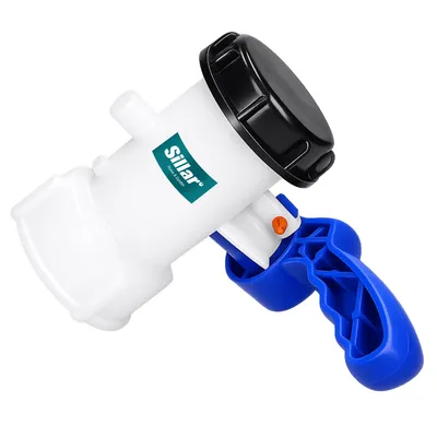 Obrázek produktu pro Uzavírací ventil Sillar IBC S60x6 pro 1000l nádrž – adaptér z polypropylenu pro kontejnery IBC značky Mauser