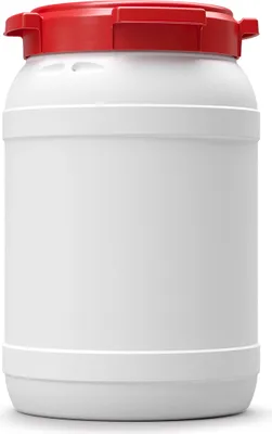 Produktbild von CurTec 20 Liter Weithalsfass Schraubdeckelfass aus HD-PE, rot-weiss