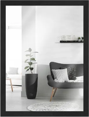 Produktbild von MendeFrames Spiegel Serie H960 schwarz gemasert 25x38 cm