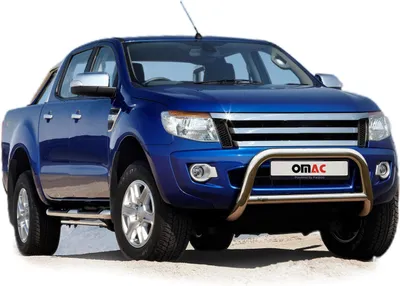Obrázek produktu pro Ochranná lišta předního nárazníku pro Ford Ranger 2015-2025 ocelová stříbrná bull bar