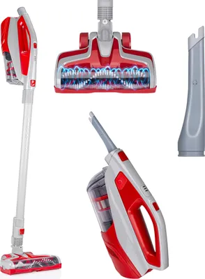 Produktbild von Dirt Devil 2in-1 Akku Staubsauger DD9003 - Stielstaubsauger 150W - Kabelloser Staubsauger mit Wandmontage - bis zu 15 minuten Akkulaufzeit - Beutelloser Staubsauger - Grau