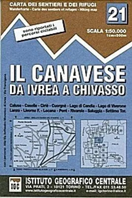 Image de IGC Italien 1 : 50 000 Wanderkarte 21 Il Canavese