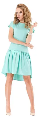 Produktbild von Kleid Asymetrisch Top Minikleid Mintgrün M/38