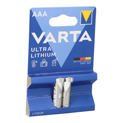 Image de Varta Professional Pile Micro au lithium, blister de 2 AAA