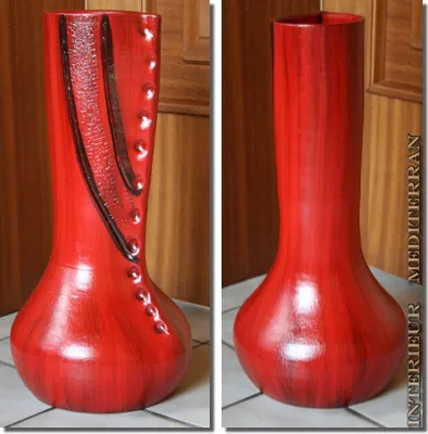 Produktbild von BODENVASE "FALLUS" - Größe: ca.50 CM Rot