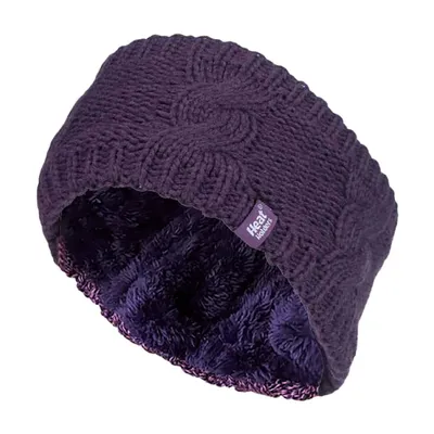 Produktbild von Heat Holders Damen Thermo Winter Stirnband mit Fleece Innen Stricken