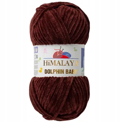 Obrázek produktu pro Himalaya Dolphin Baby Wool 80336 Brown - měkká a silná polyesterová příze - ideální pro háčkování, pletení a amigurumi