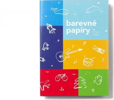 Obrázok produktu pre Sada farebných papierov WORLD A4, 10 listov