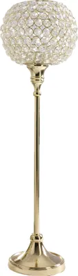 Produktbild von Kristall Kerzenständer Marie XL in GOLD Teelichthalter Kerzenhalter Kerzenleuchter Tischdeko Gastgeschenke