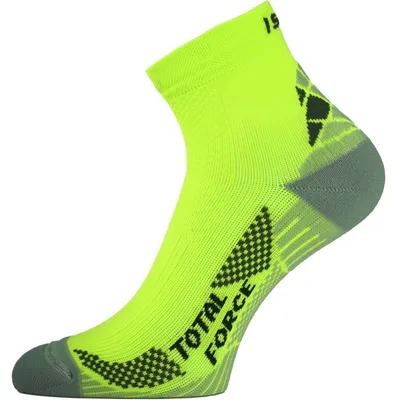 Image de Chaussettes de course fonctionnelles Lasting, couleur jaune