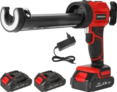 Obrázek produktu pro Elektrická horká lepicí pistole, 4 nastavitelné rychlosti, automatický zpětný ráz, 2 baterie