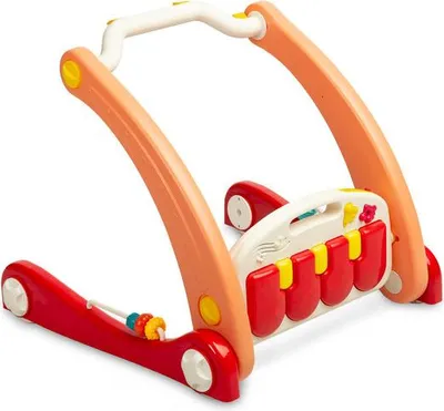 Toyz 2-in-1 Lauflernhilfe mit Musikmatte, Rosa, Spielbogen, ab Geburt