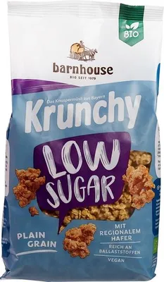 Productafbeelding van Barnhouse Muesli Plain Grain Low Supar Krunchy (375 gr)