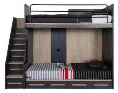Produktbild von Etagenbett Hochbett Jugendzimmer Kinderbett Jugendzimmer Hochbetten Etagen Bett