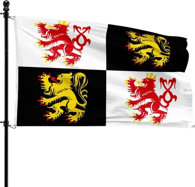 Imagen del producto de Banderina del municipio de Voeren, 90 x 150 cm, de poliéster, para asta de bandera