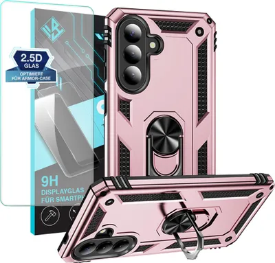 Produktbild von Armor Outdoor Handyhülle für Samsung Galaxy A57 5G Handy Panzer Case Schutzhülle mit 9H Displayglas Displayschutz Farbe: Rosegold