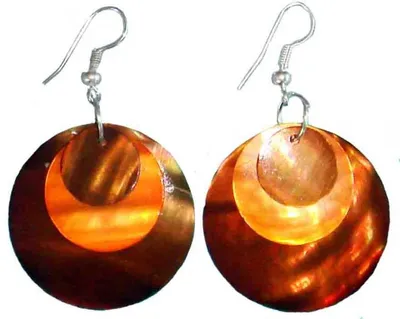 Produktbild von Ohrringe aus Muschel bunt, Nr.47, VE5