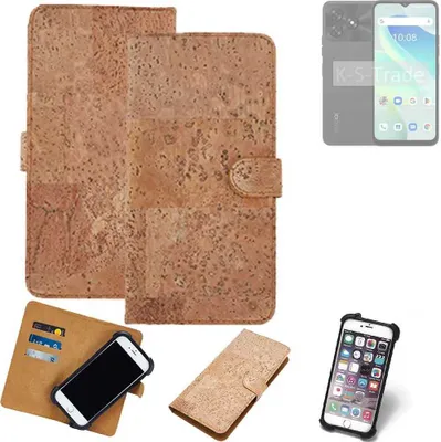 Produktbild von K-S-Trade Hülle kompatibel mit UMIDIGI G5  Kork Handyhülle Cover  Schutzhülle TPU Case Bumper in Hellbraun, (1x)