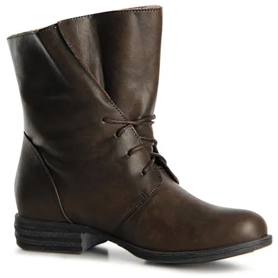 Produktbild von topschuhe24 1066 Damen Worker Boots Stiefeletten Schnürer, Farbe:Oliv Grün, Größe:37 EU