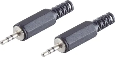 Obrázek produktu pro shiverpeaks BS51301-2, 2.5 mm, Černá, Samec, Přímý, 2 kusů