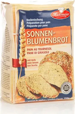 Produktbild von Friesinger Mühle Küchenmeister Sonnenblumen Brot Backmischung 1000g