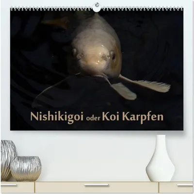 Produktbild von Nishikigoi oder Koi Karpfen (hochwertiger Premium Wandkalender 2026 DIN A2 quer), Kunstdruck in Hochglanz