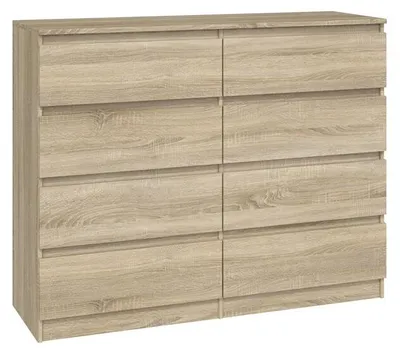 Obrázek produktu pro Topeshop M8 120 SONOMA, Dub, 8 zásuvka/zásuvek, Dřevotřískové desky, Jednobarevný, Moderní, Dřevotřískové desky