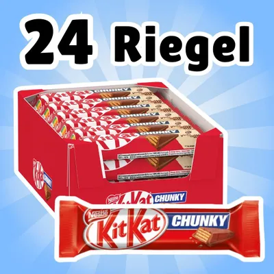 Produktbild von 24× KitKat Chunky – Knusprige Schokoladenriegel, 24×40 g